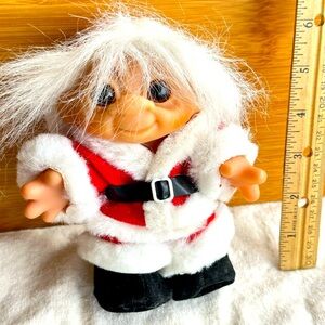 Santa Claus Russ Troll with Original Outfit  5 “tall 1990